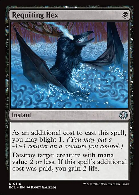 Requiting Hex Lorwyn Eclipsed Magic: The Gathering card image