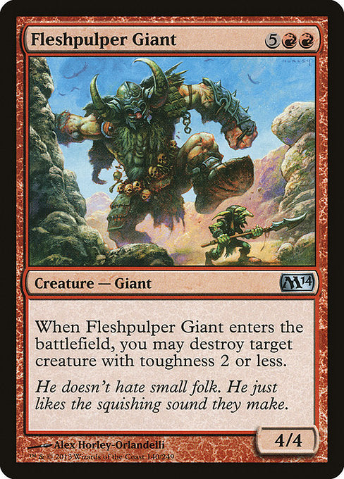 Fleshpulper Giant - Magic 2014 #140 Magic: The Gathering card image