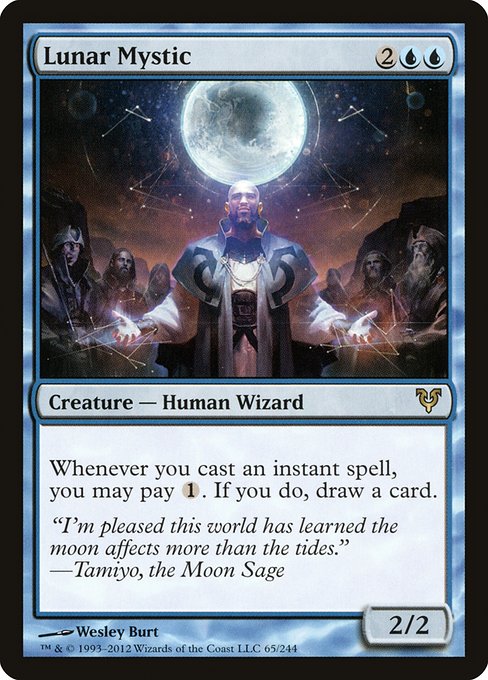 Lunar Mystic - Avacyn Restored #65 Magic: The Gathering card image