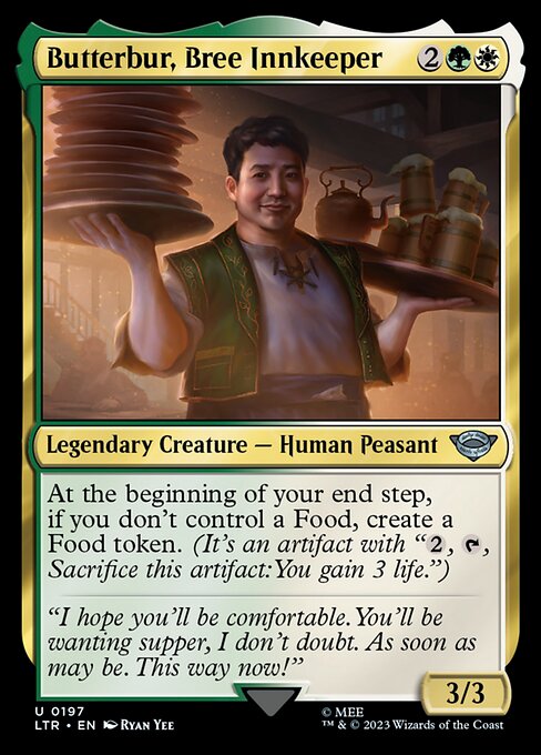 Butterbur, Bree Innkeeper The Lord of the Rings: Tales of Middle-earth Magic: The Gathering card image