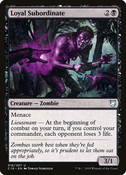 Loyal Subordinate Commander 2018 Magic: The Gathering card image
