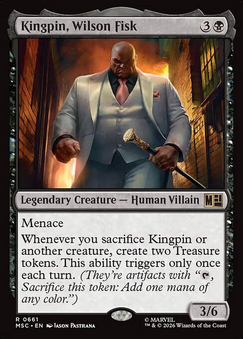 Kingpin, Wilson Fisk Marvel Super Heroes Commander Magic: The Gathering card image