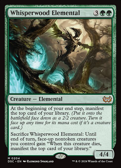 Whisperwood Elemental - Duskmourn: House of Horror Commander #204