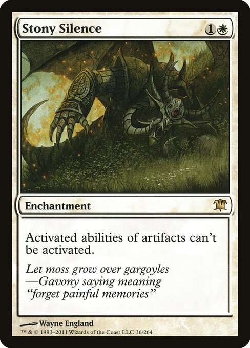 Stony Silence Innistrad Magic: The Gathering card image