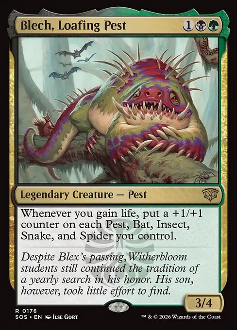 Blech, Loafing Pest - Secrets of Strixhaven #176 Magic: The Gathering card image