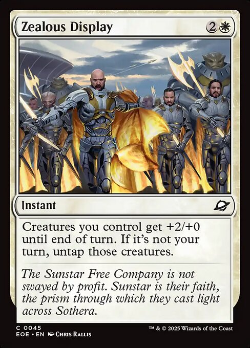 Zealous Display Edge of Eternities Magic: The Gathering card image