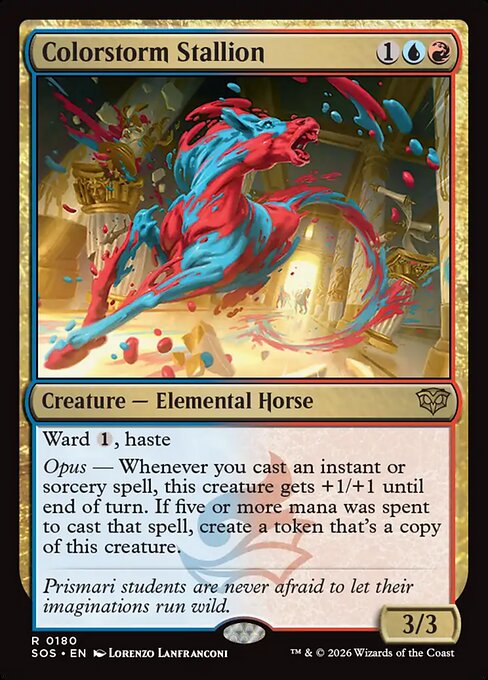 Colorstorm Stallion - Secrets of Strixhaven #180 Magic: The Gathering card image