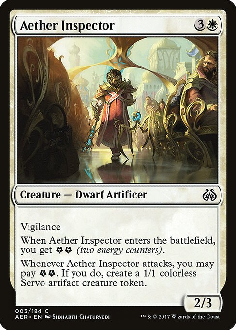 Aether Inspector Aether Revolt Magic: The Gathering card image