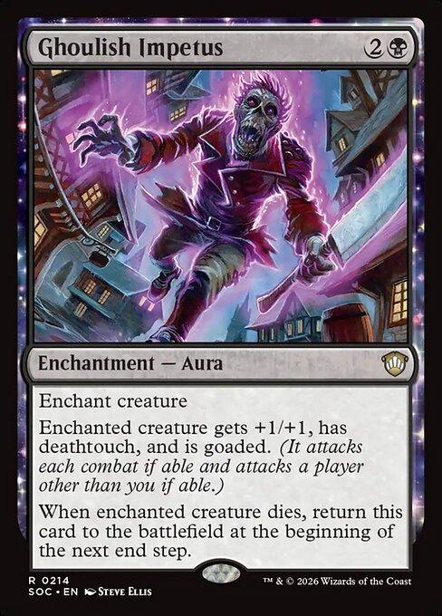 Ghoulish Impetus Secrets of Strixhaven Commander Magic: The Gathering card image