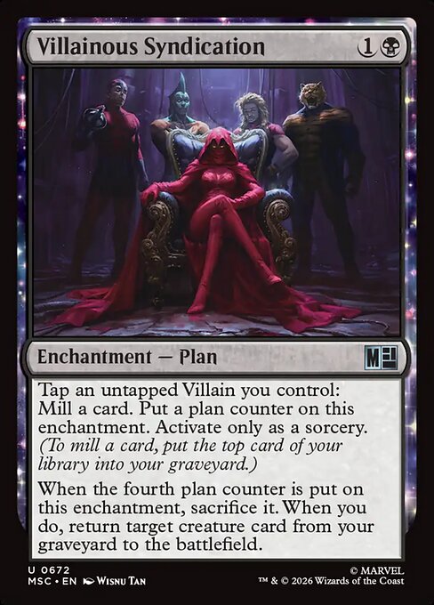 Villainous Syndication Marvel Super Heroes Commander Magic: The Gathering card image
