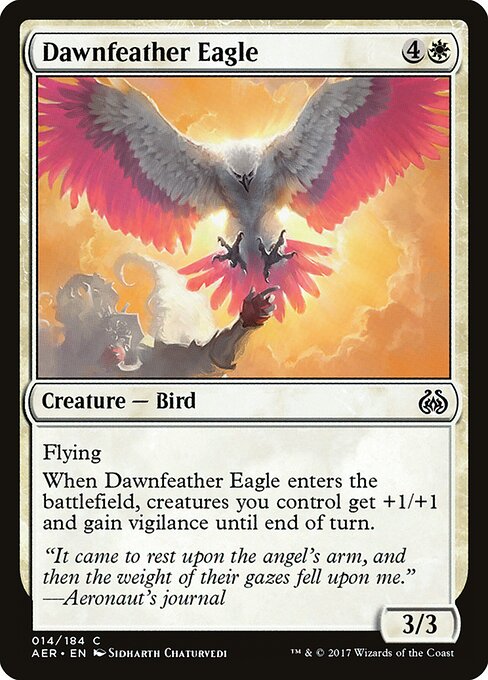 Dawnfeather Eagle Aether Revolt Magic: The Gathering card image