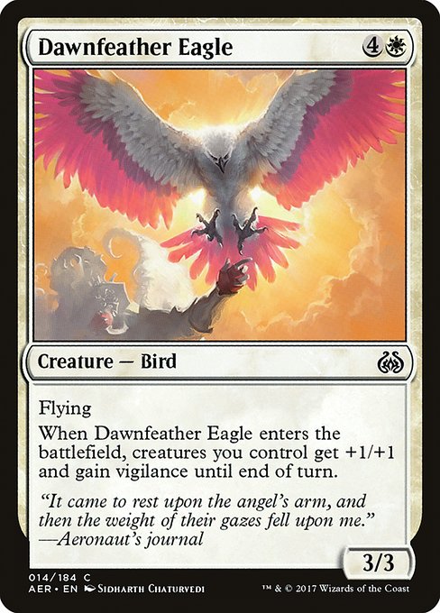Dawnfeather Eagle - Aether Revolt #14 Magic: The Gathering card image