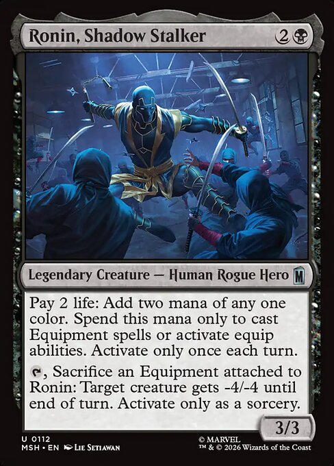 Ronin, Shadow Stalker Marvel Super Heroes Magic: The Gathering card image