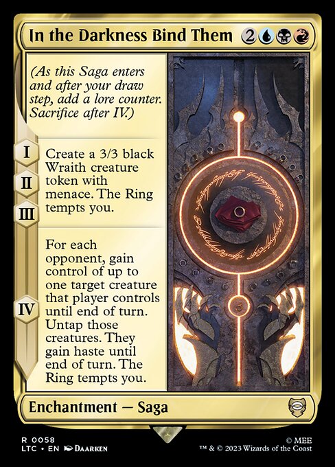 In the Darkness Bind Them - Tales of Middle-earth Commander #58