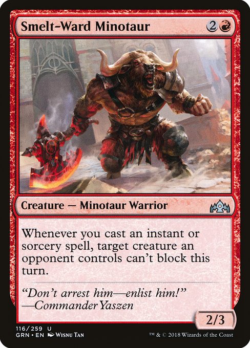 Smelt-Ward Minotaur - Guilds of Ravnica #116
