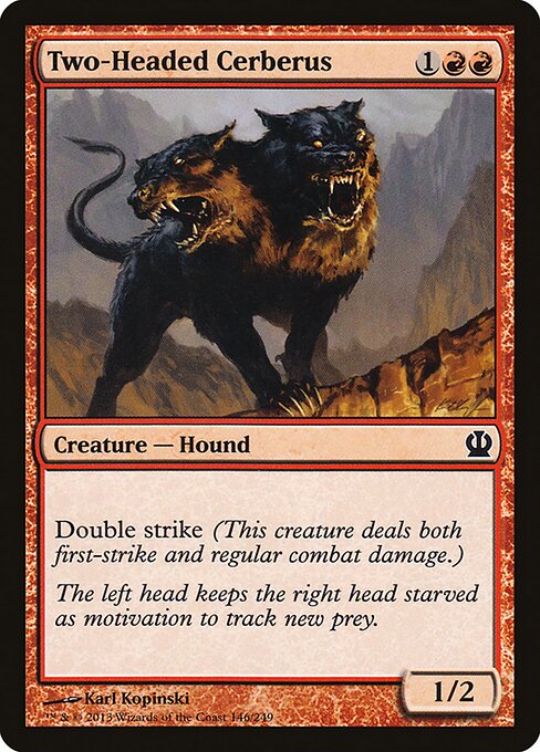 Two-Headed Cerberus Theros Magic: The Gathering card image