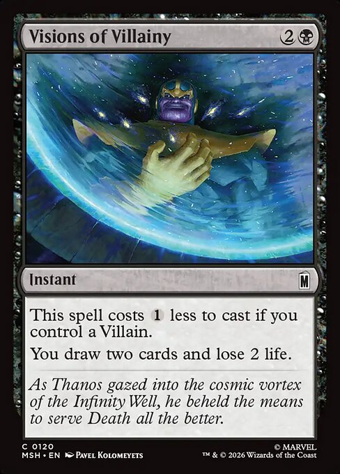 Visions of Villainy Marvel Super Heroes Magic: The Gathering card image