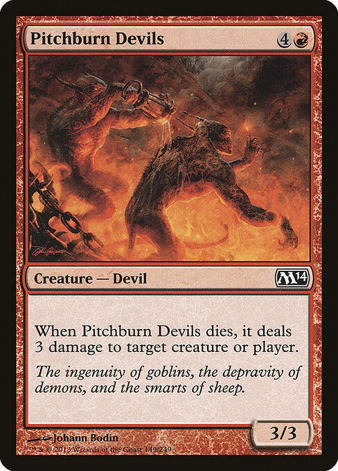Pitchburn Devils Magic 2014 Magic: The Gathering card image