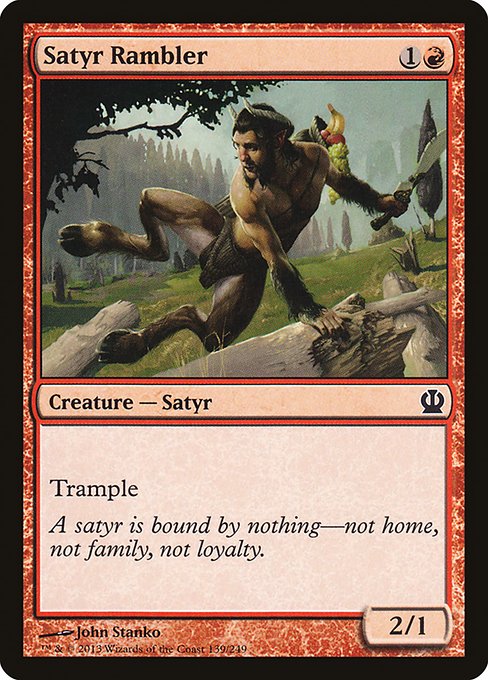 Satyr Rambler - Theros #139