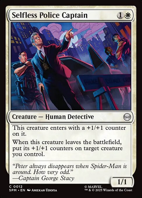 Selfless Police Captain - Marvel's Spider-Man #12