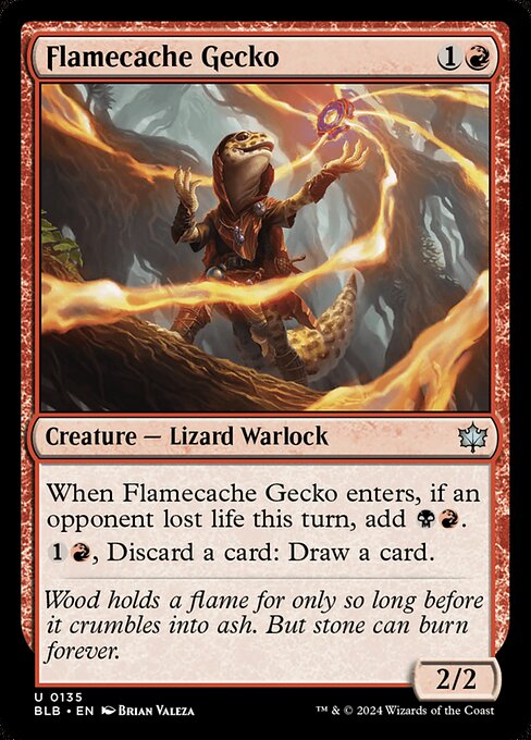 Flamecache Gecko - Bloomburrow #135