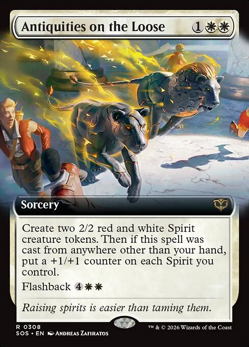 Antiquities on the Loose - Secrets of Strixhaven #308 Magic: The Gathering card image