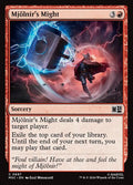 Mjölnir's Might Marvel Super Heroes Commander Magic: The Gathering card image