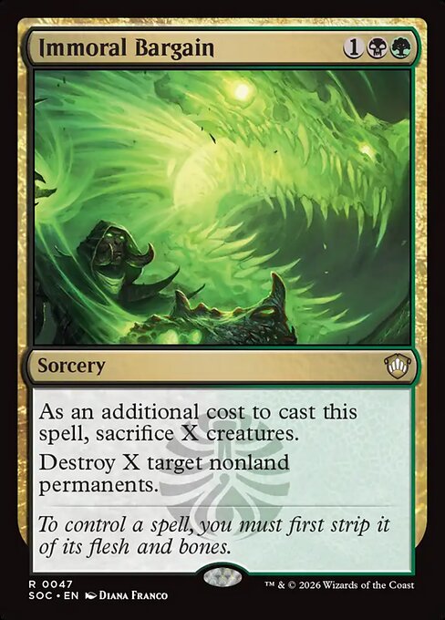 Immoral Bargain - Secrets of Strixhaven Commander #47