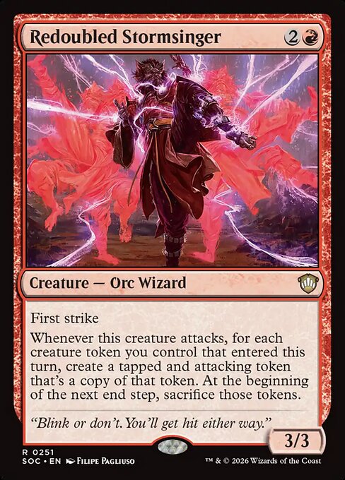 Redoubled Stormsinger - Secrets of Strixhaven Commander #251