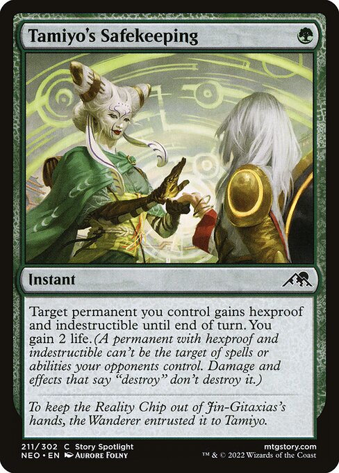 Tamiyo's Safekeeping Kamigawa: Neon Dynasty Magic: The Gathering card image