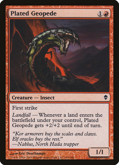 Plated Geopede - Zendikar #141