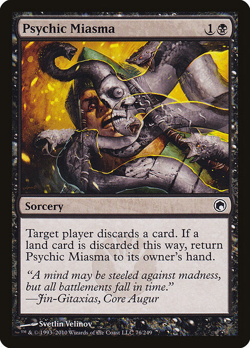 Psychic Miasma Scars of Mirrodin Magic: The Gathering card image