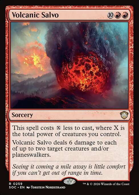 Volcanic Salvo - Secrets of Strixhaven Commander #259