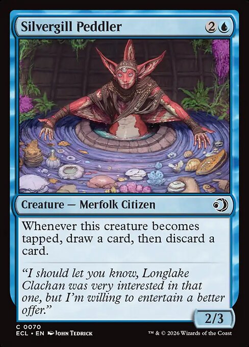 Silvergill Peddler Lorwyn Eclipsed Magic: The Gathering card image