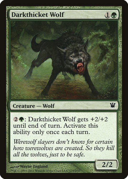 Darkthicket Wolf - Innistrad #175