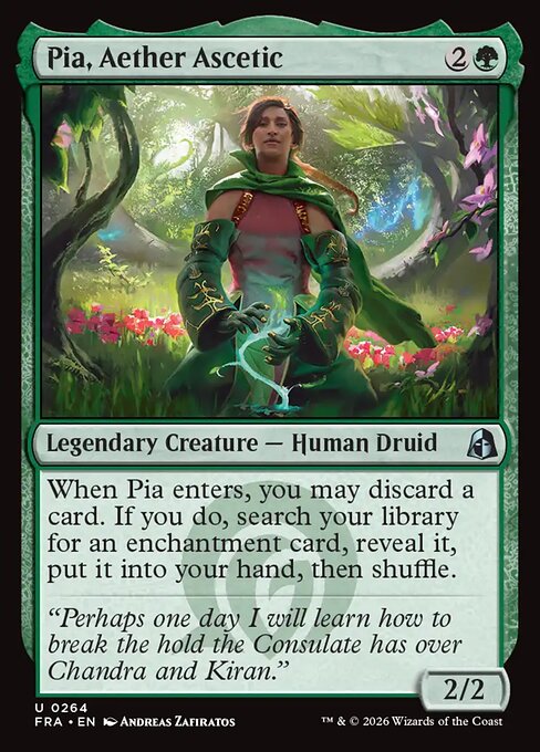 Pia, Aether Ascetic - Reality Fracture - Non-Foil