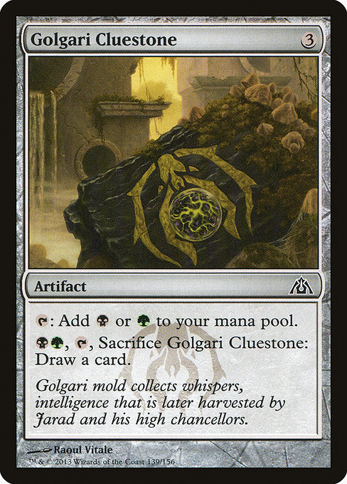 Golgari Cluestone - Dragon's Maze #139