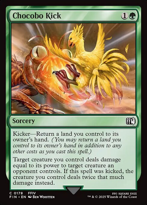 Chocobo Kick Final Fantasy Magic: The Gathering card image
