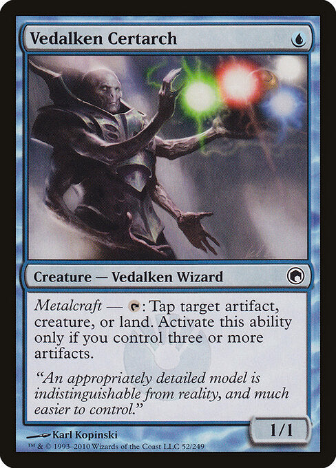 Vedalken Certarch Scars of Mirrodin Magic: The Gathering card image