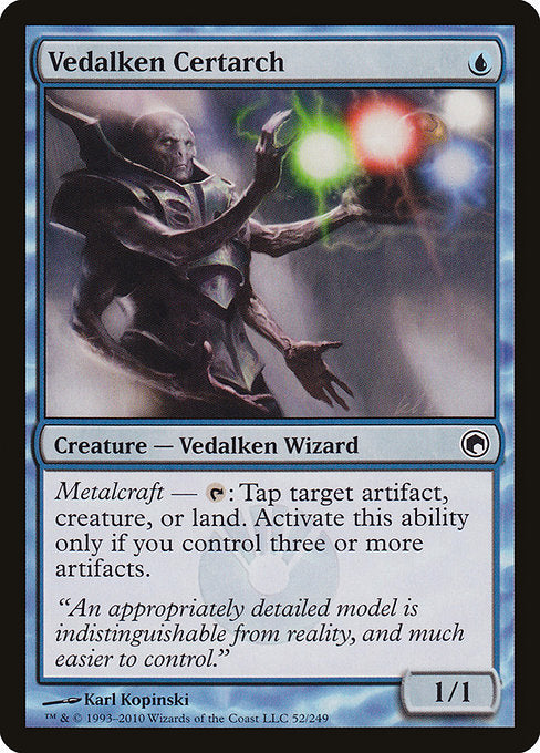 Vedalken Certarch - Scars of Mirrodin #52 Magic: The Gathering card image